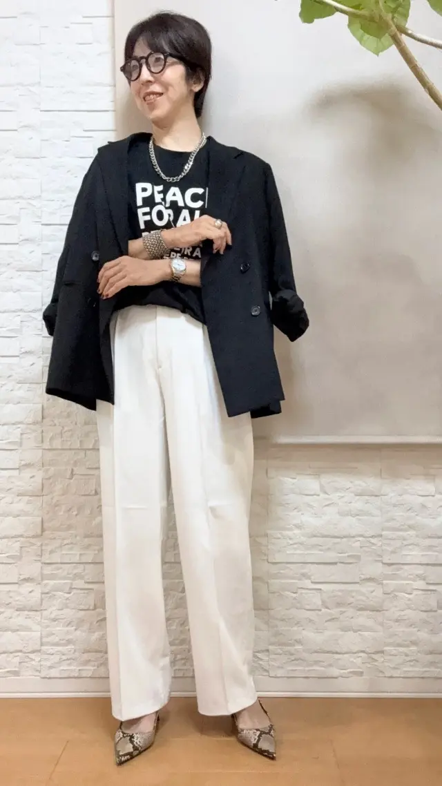 着こなし　着こなし術　全身ユニクロ　ユニクロ購入品　エイチアンドエム　しまむら　プチプラファッション