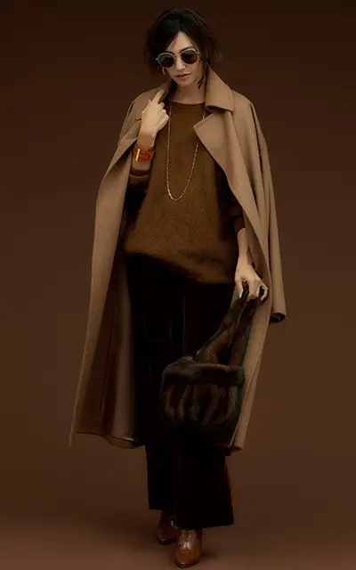 幅広い色みと豊富な素材感　ブラウンコーデ