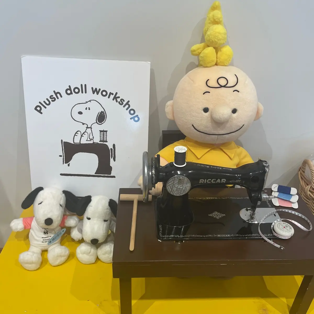 スヌーピーミュージアムで開催中の企画展「今こそ、ルーシー！ LUCY IS HERE」のワークショップ