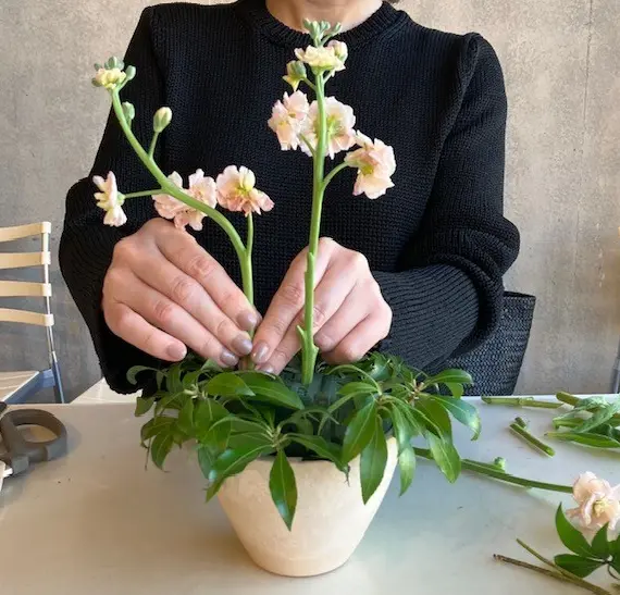 ニコライ・バーグマンのフラワースクール　レッスン風景