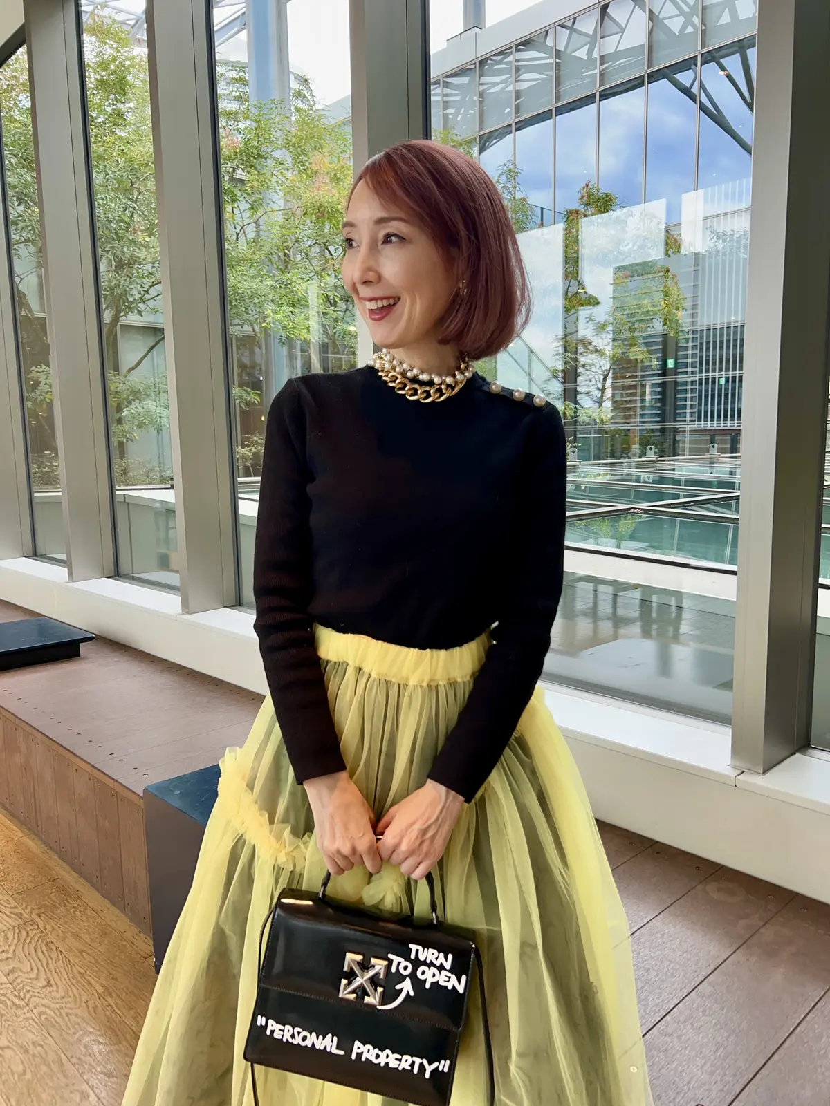 開運コーデ 8 黄色いチュールスカートがの画像_1