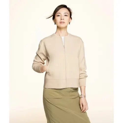 E by eclat ミラノリブニットブルゾン ￥23,100