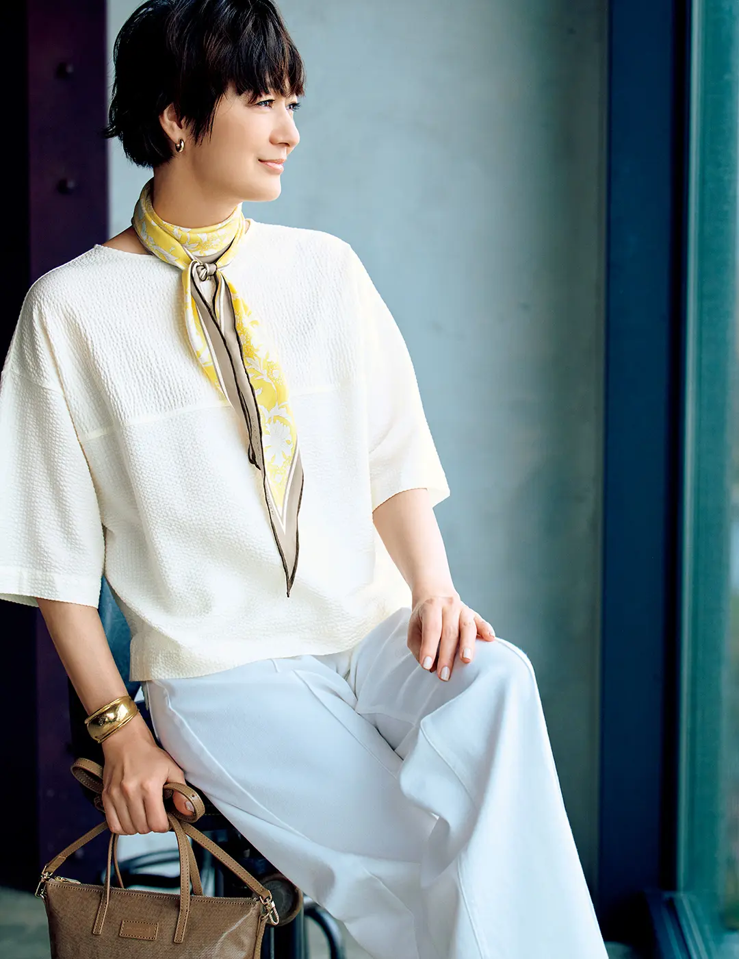 elegant cut & sew　エレガントなカットソー