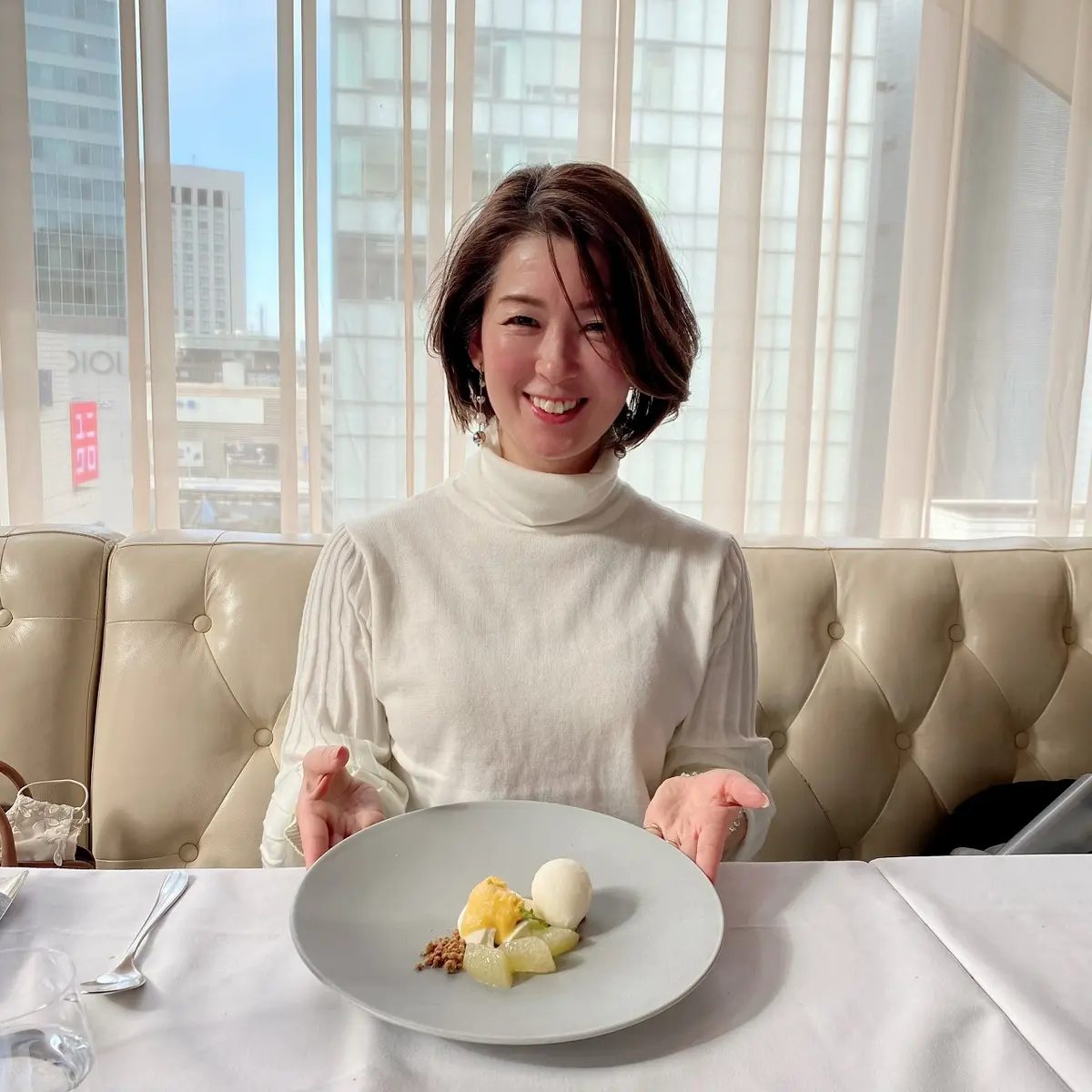 GUで見つけたレーススカートで銀座ランチの画像_6