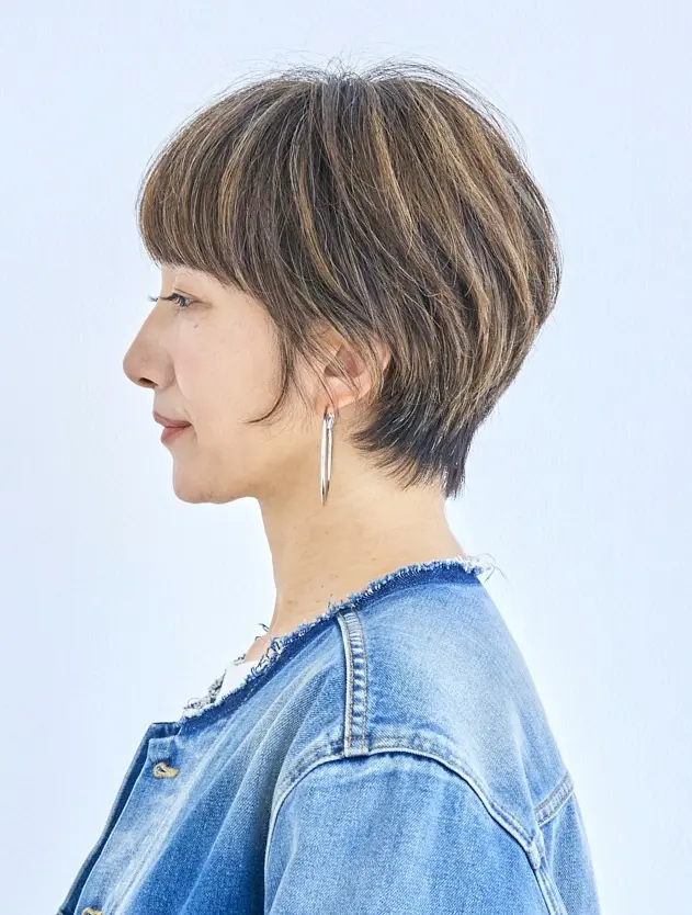 OurAge×Webエクラ  横から見たショートヘア　ヘアスタイル