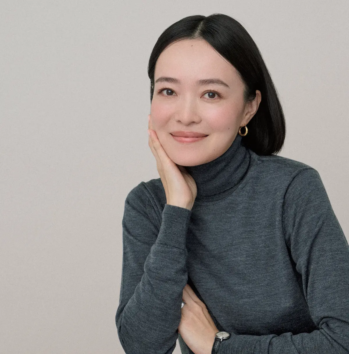 猪狩幸子さん（ビューティエディター）の美眉メソッド メイク後写真