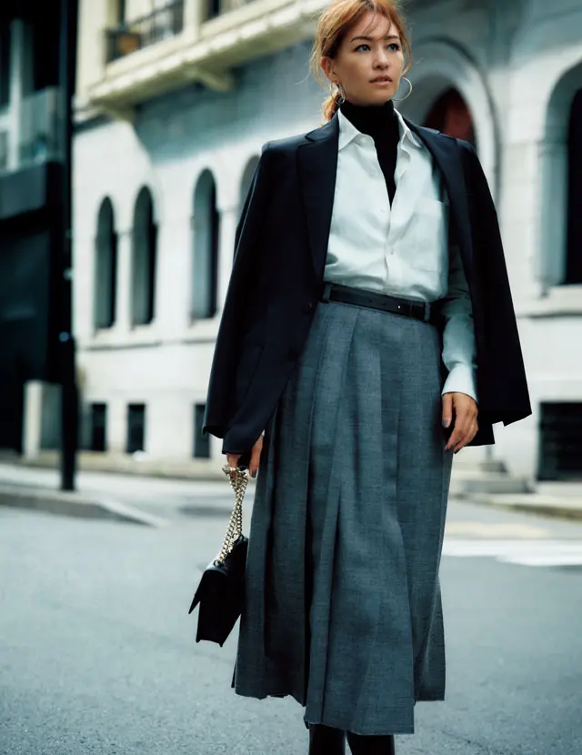 辛口クラシカル「太幅プリーツ」