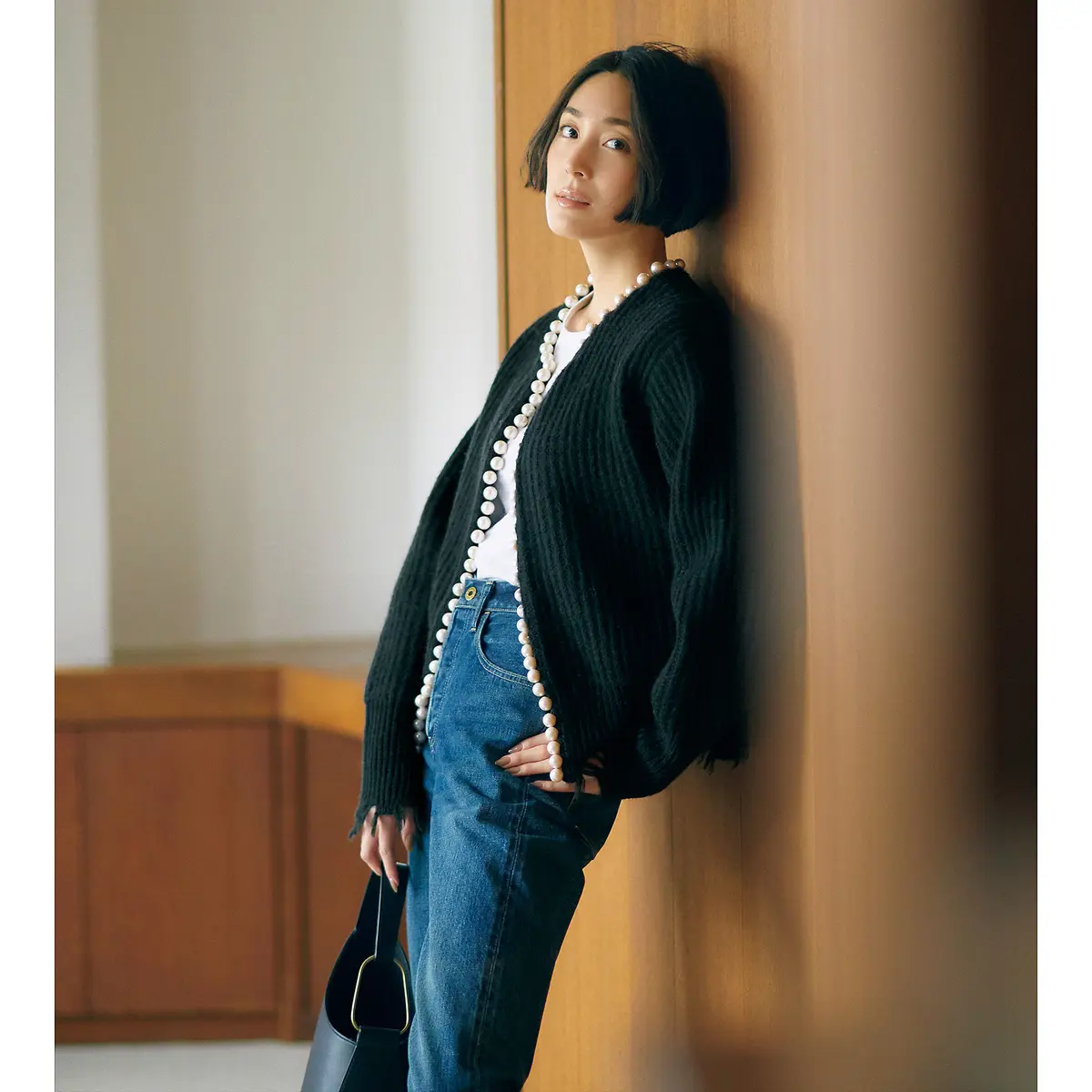 MADISONBLUE パールカーディガン