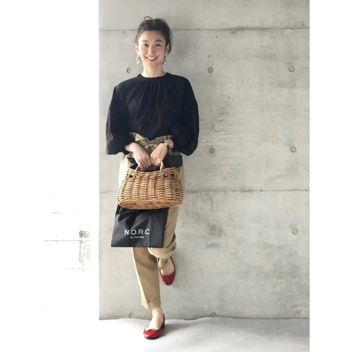 ロゴBAGは、籠に合わせるのが好きです❤の画像_4