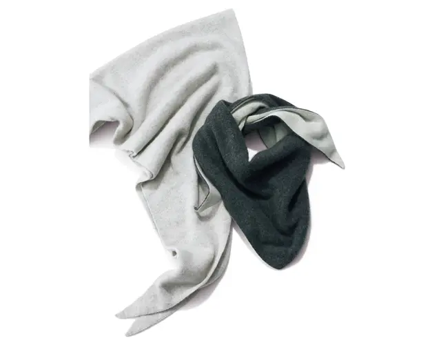 ASAUCE MÊLERのカシミヤ三角ストール