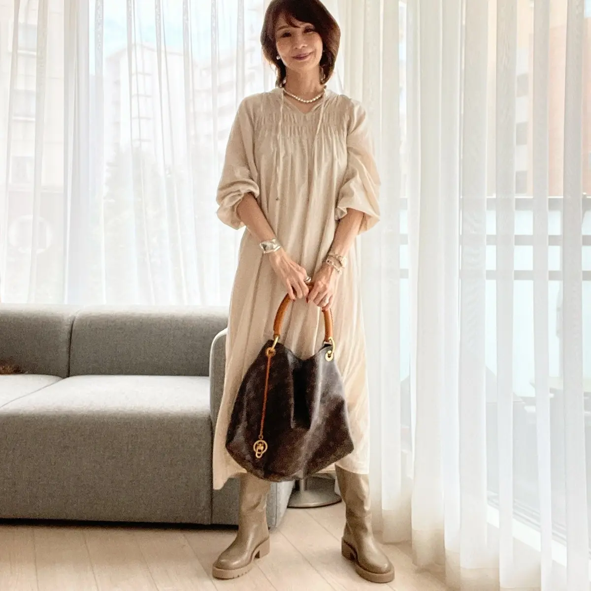 Zaraのブーツ♡ワントーンコーデの画像_3