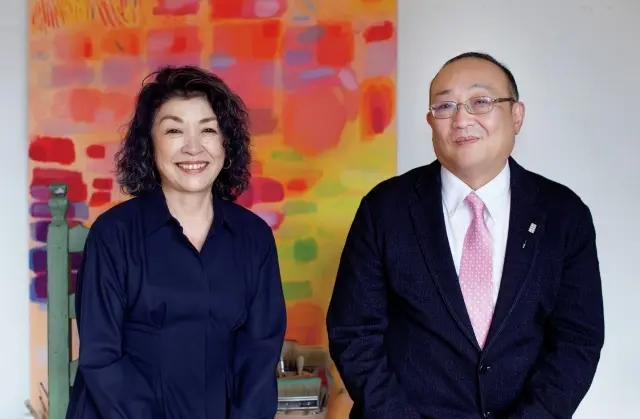 山本容子さんと小林恭二さん