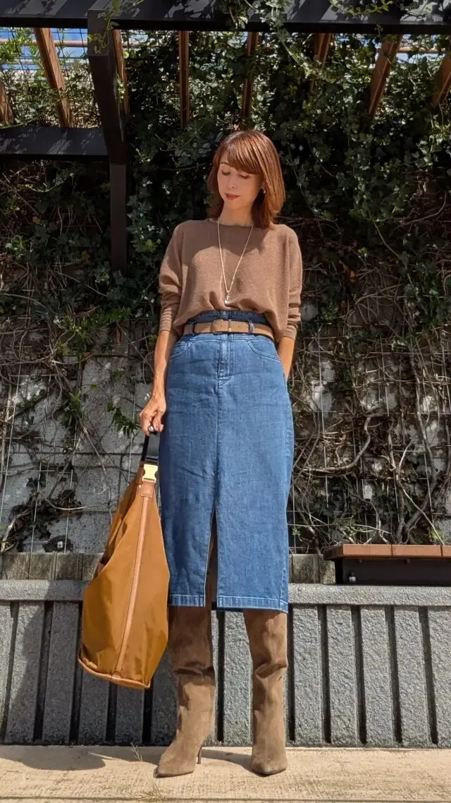 デニム タイトスカート