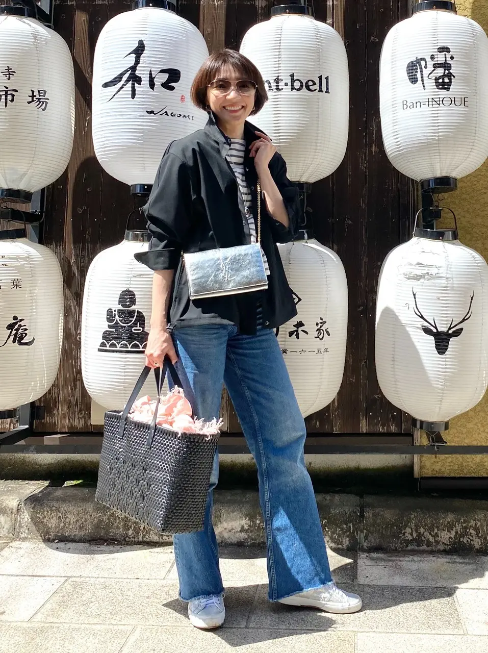 ZARAデニムコーデ＠奈良