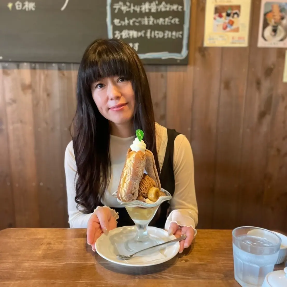 秋スイーツ✿モンブランパフェいただきましの画像_3