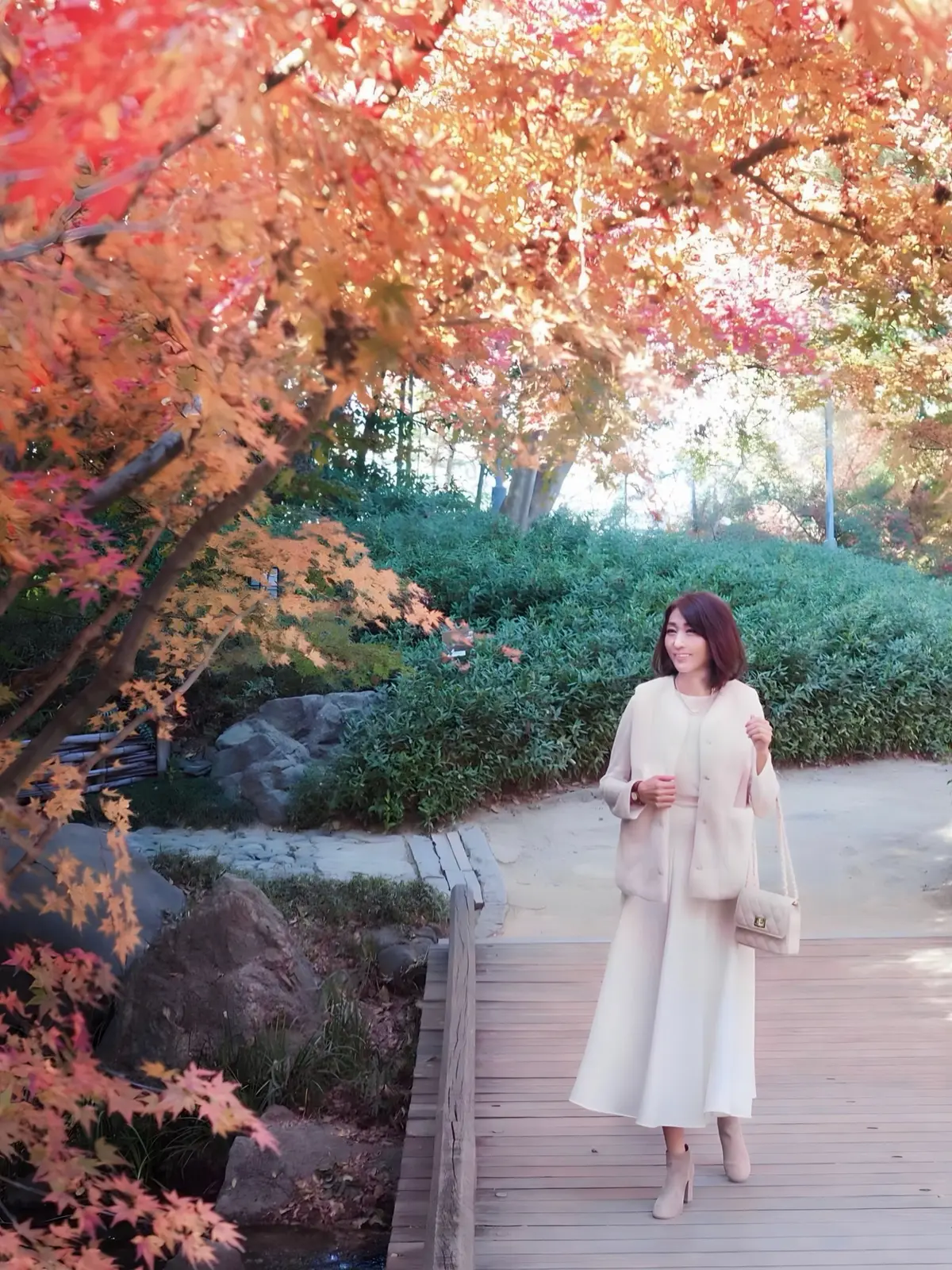 紅葉と雪吊りがライトアップ！ZARAファの画像_9