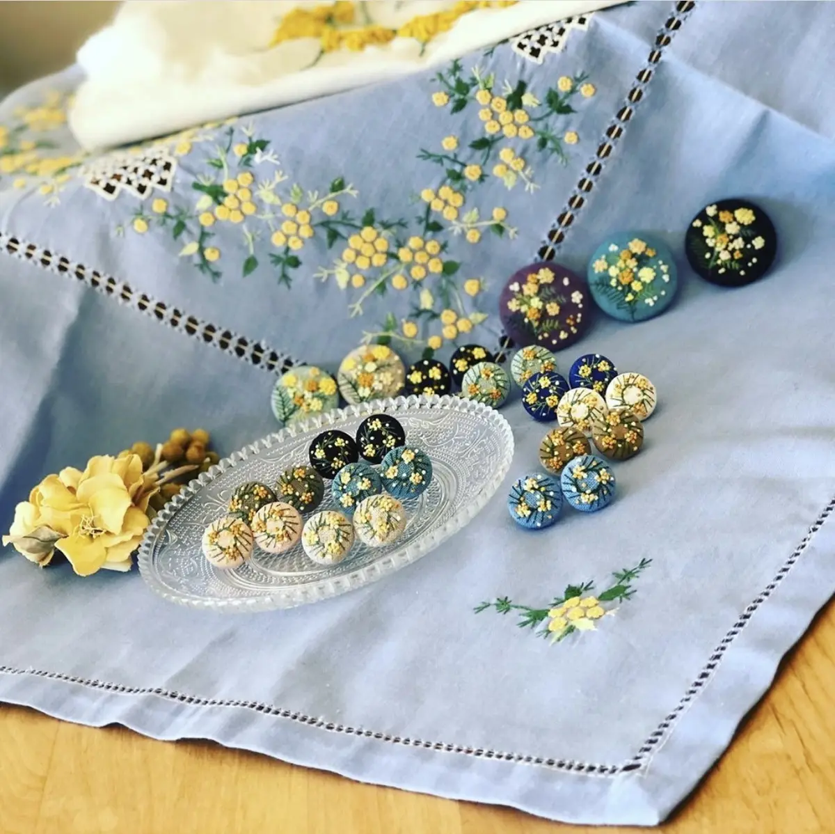 ミモザカラーで、ご近所cafeへ ¨こでの画像_3