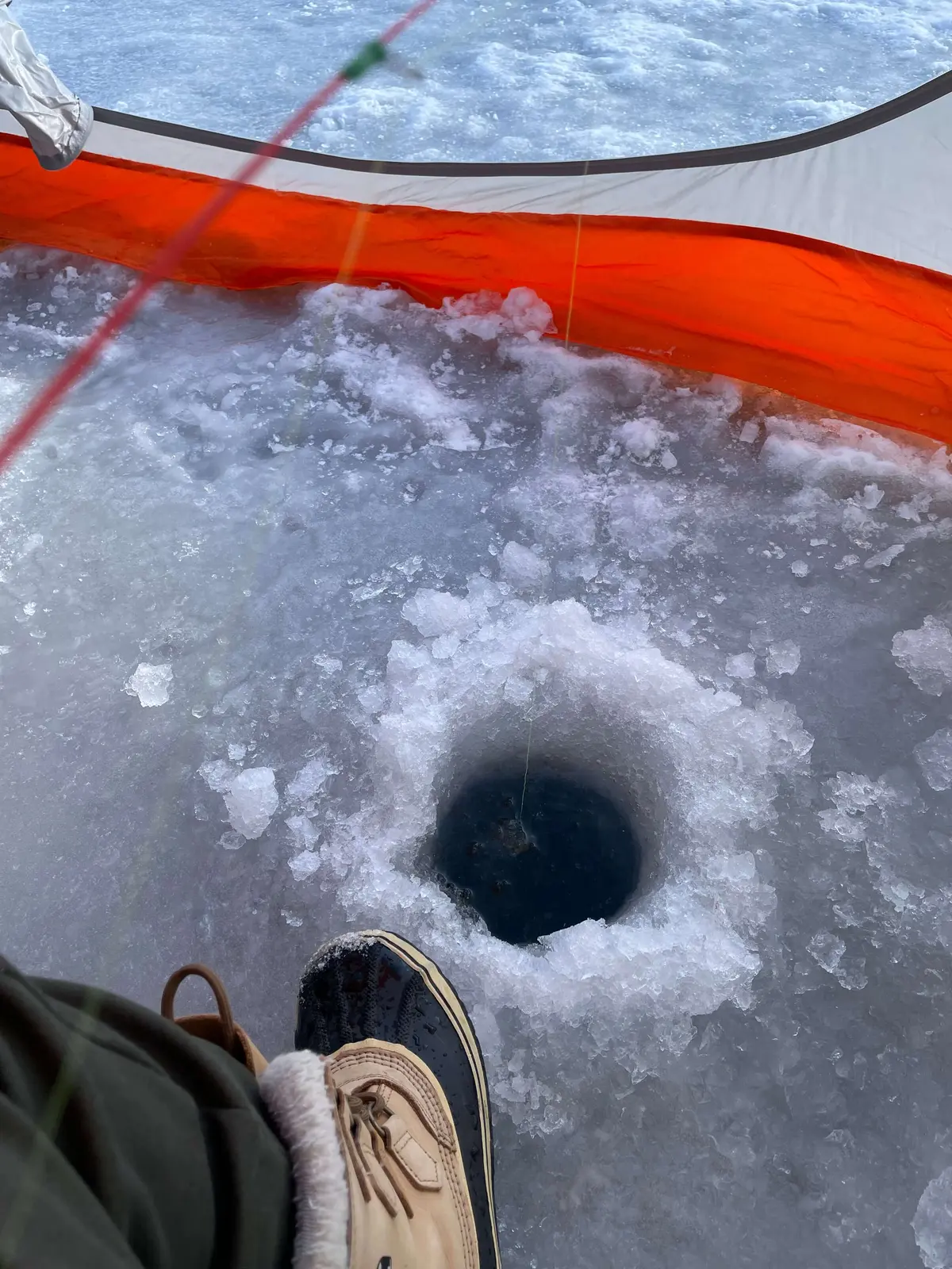 夢だった、氷上ワカサギ釣りを体験の画像_3