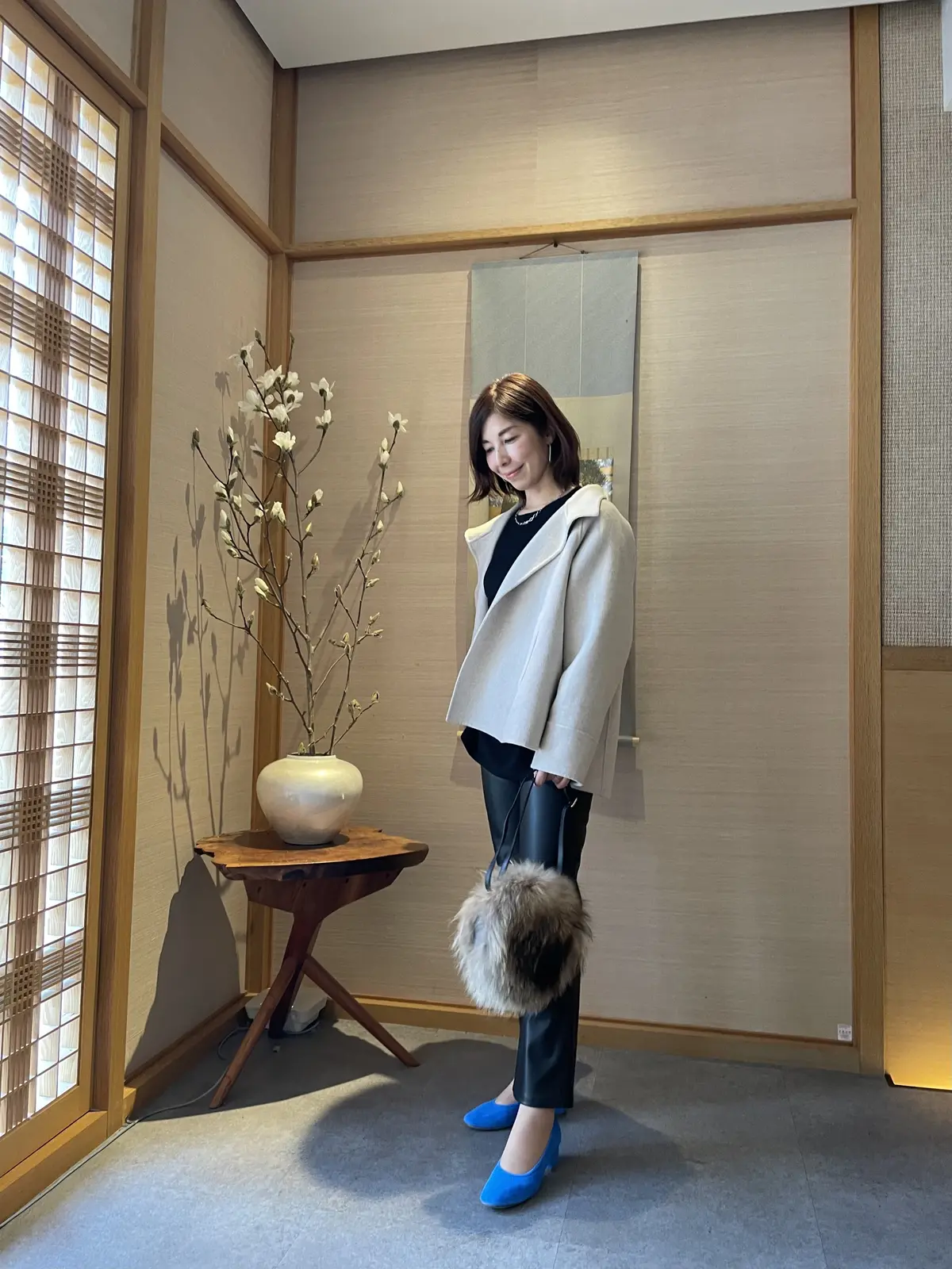 ZARAのエコレザーパンツで季節の変わりの画像_1