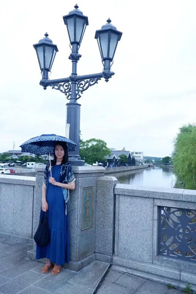 藍染ワンピース１