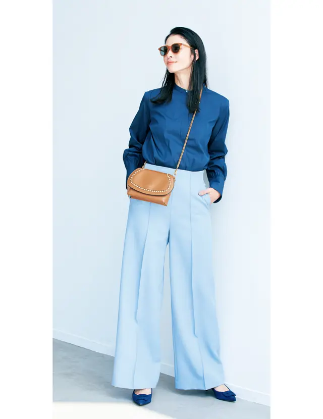 【50代の小柄さんコーデ術】すっきり見える“円錐形コーデ”おすすめ3スタイル