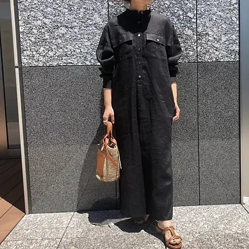 E by eclat  リネンシャツワンピース  ¥22,000