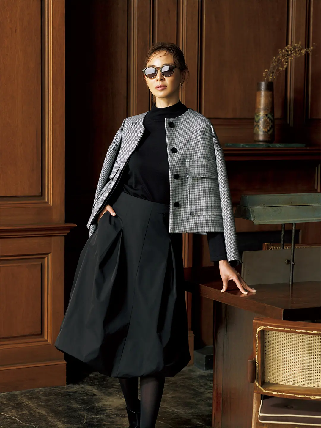 コンパクトなバランスが新鮮なジャケットで日常にレディライクなスパイスを