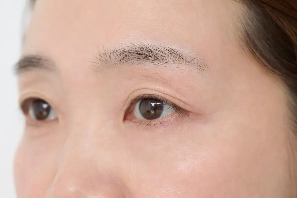 OurAge×Webエクラ　Before 眉を描く前の顔 横