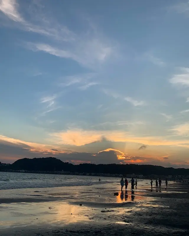 夕焼け　湘南　デュアルライフ　海辺の暮らし　