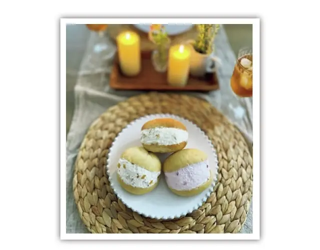 お取り寄せスイーツを おしゃれに盛りつけて