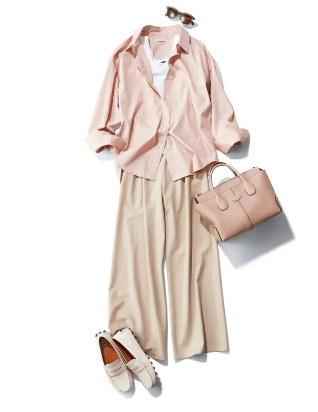 デ・プレのゆるパンツコーデ