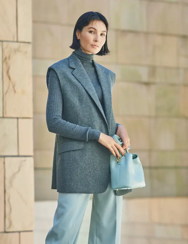 着るだけでしゃれ感が増すジレお手本コーデ