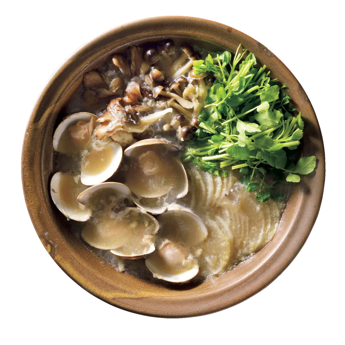 こっくりしたスープも おいしい蛤鍋