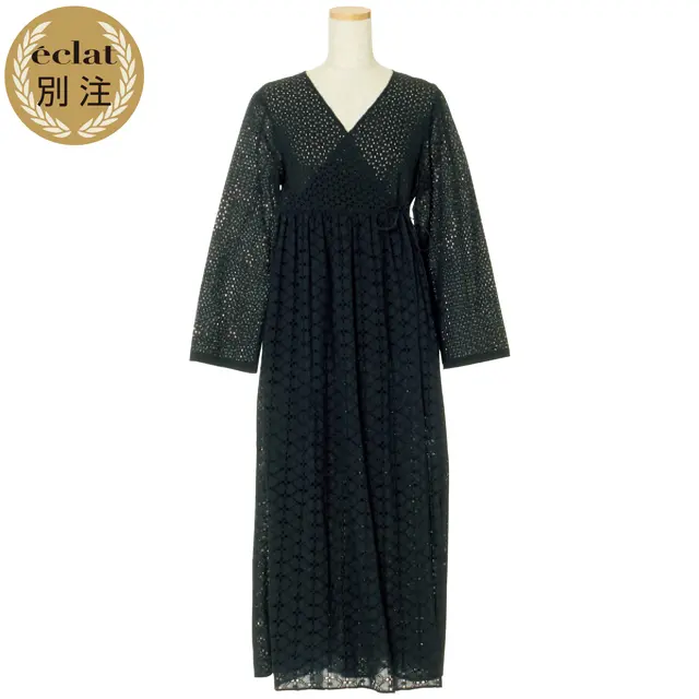 ne Quittez pas×éclatのヘムラレースガウン