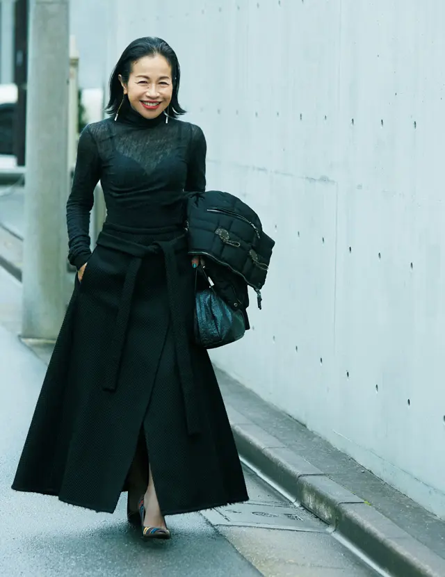 【エディター・宮崎桃代さん】150cm　スカートコーデ