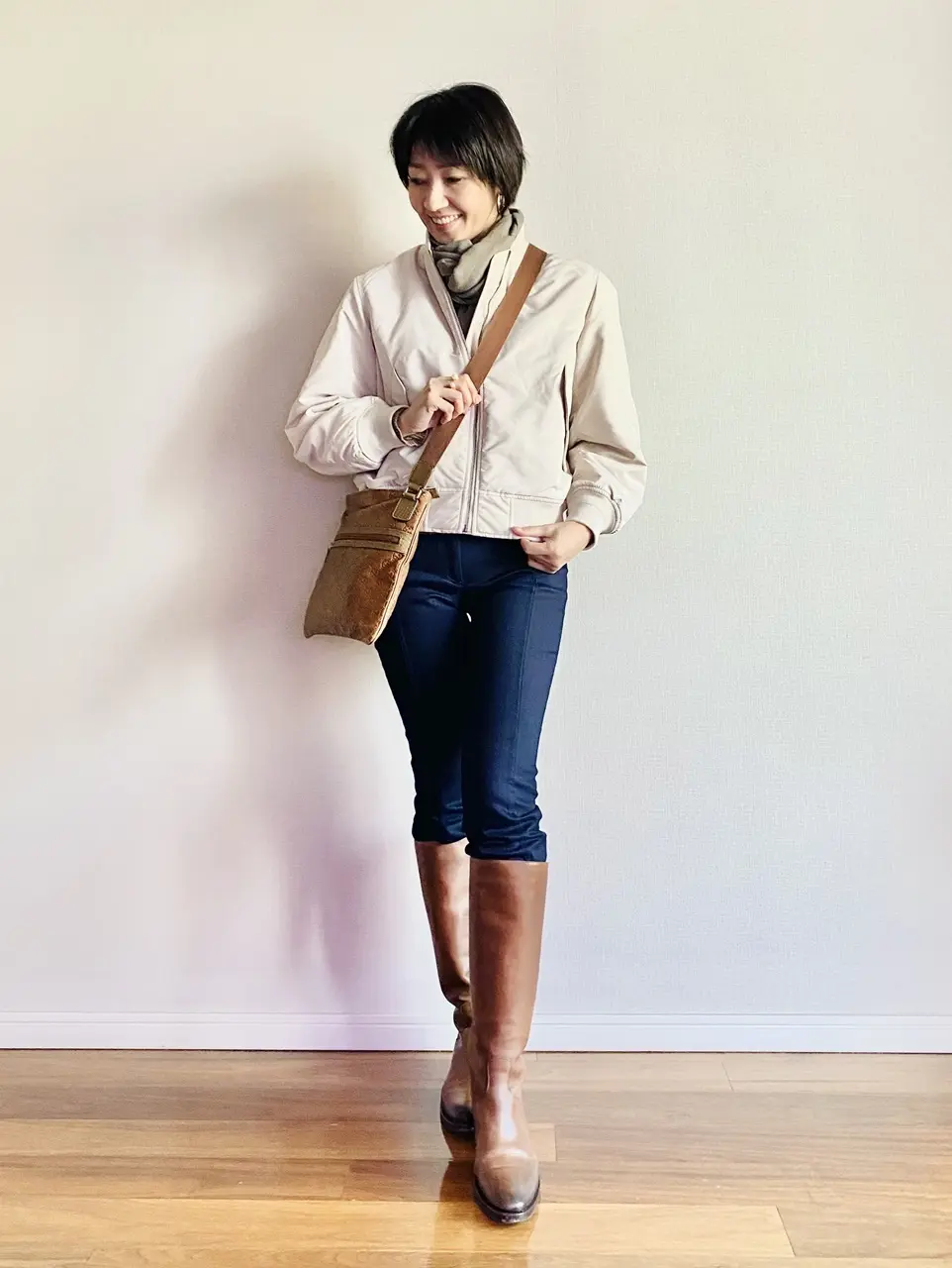 ユニクロ MA-1コーデ①