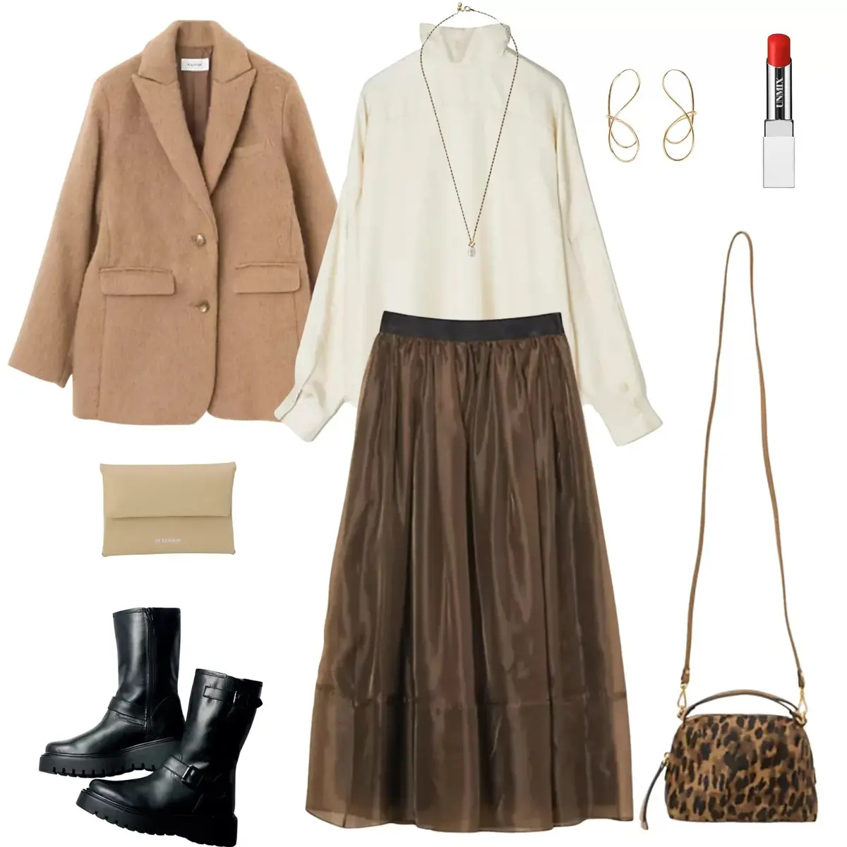 【50代 週末コーデ】キャメルカラーで華の画像_1