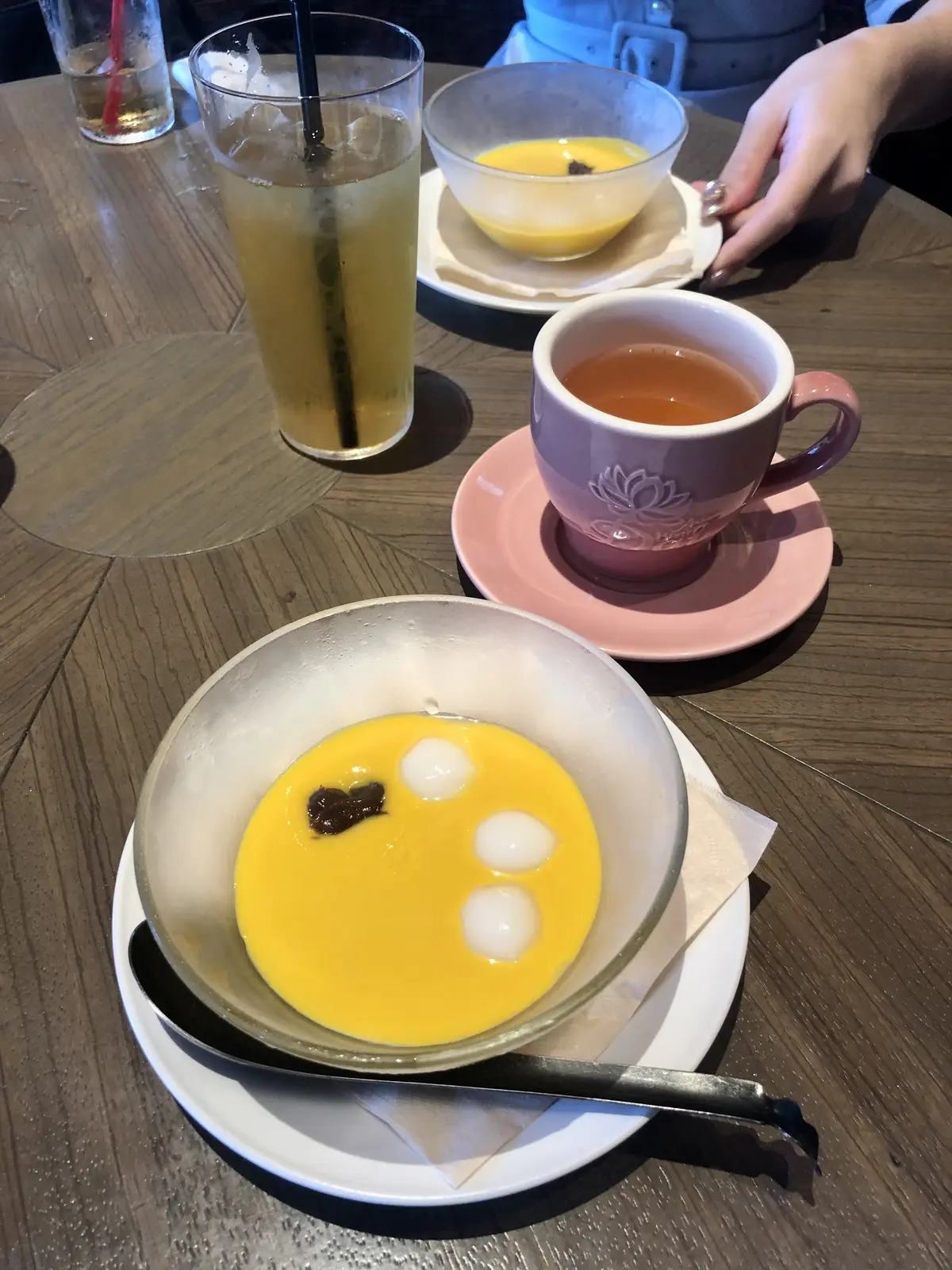 Asian Bistro Dai。アジアンビストロ ダイ。日本橋。スイーツ。デザート。かぼちゃ。ぜんざい。ジャスミンティー。