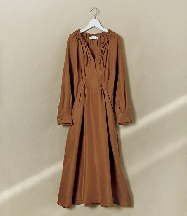 マックスマーラのリネンシルクワンピース