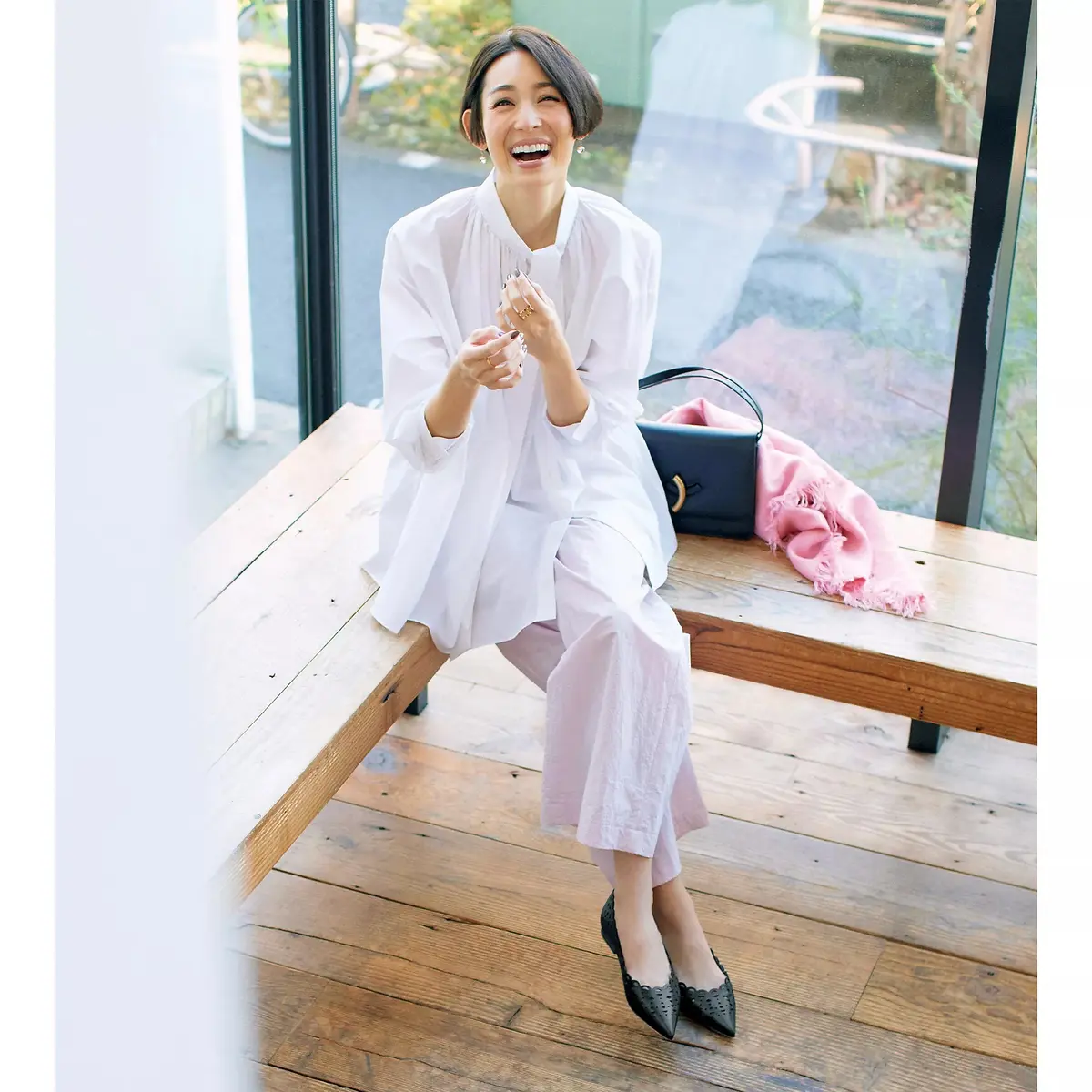 PELLICO カットワークフラットパンプス