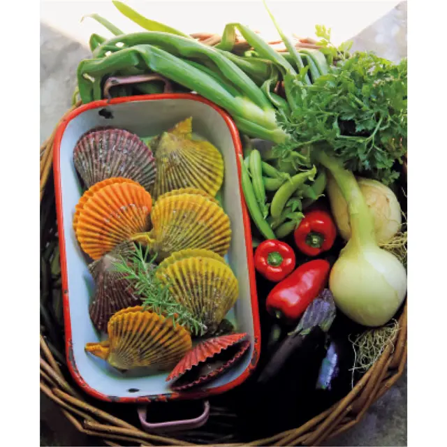 長太郎貝のパエリアの材料