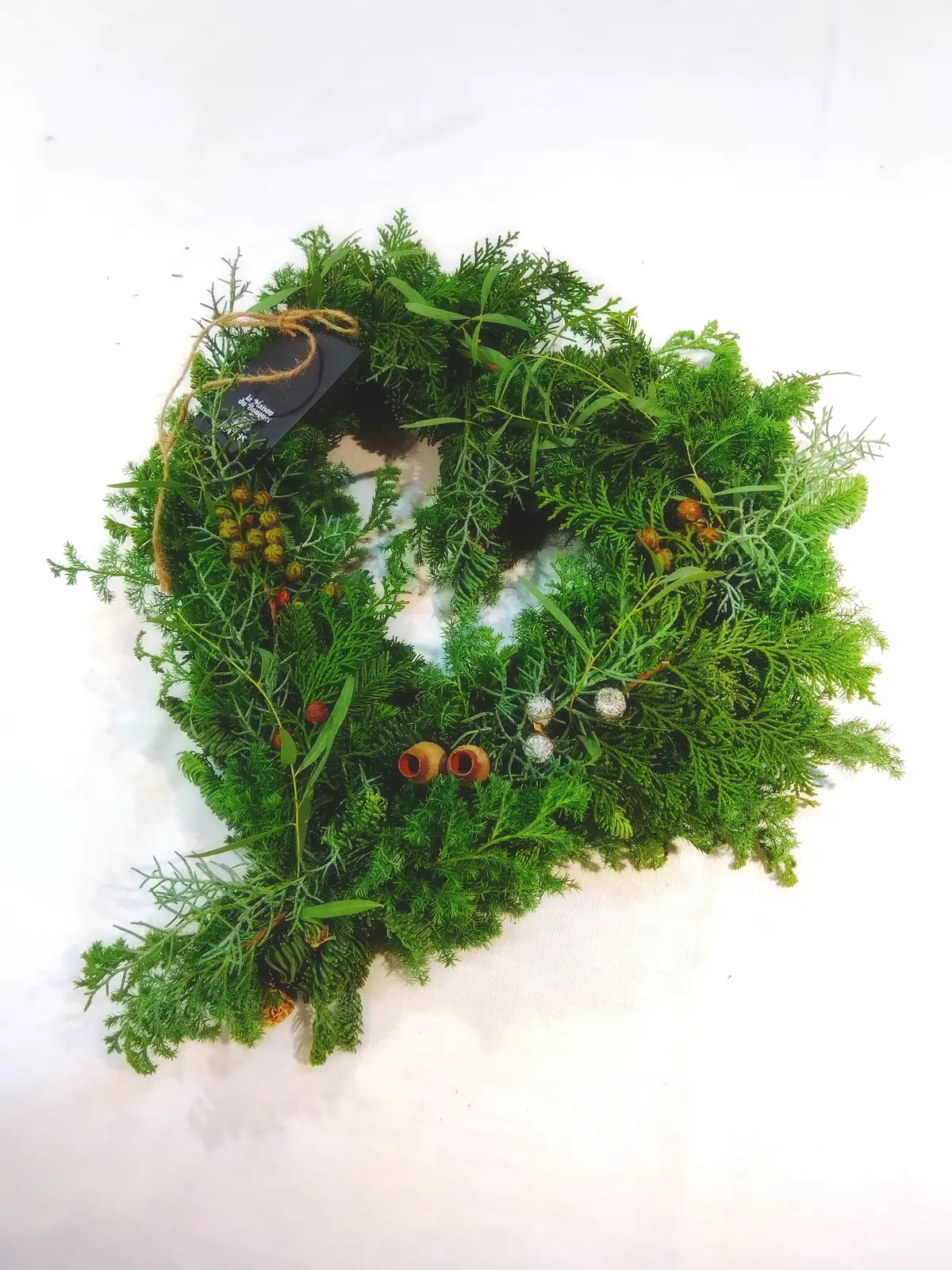 クリスマスリース、ハート型リース、二子玉川、玉川高島屋、マーサーブランチ、二子玉川ランチ