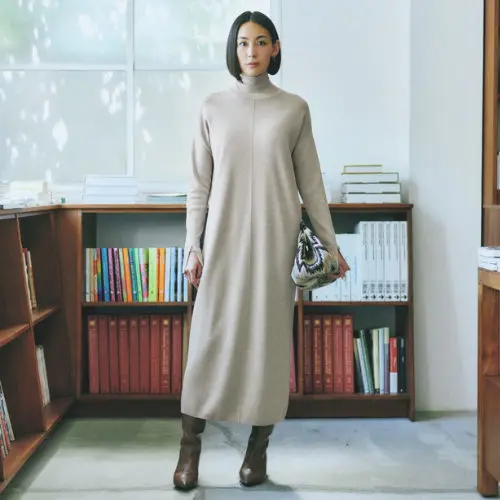 GALLARDAGALANTE×éclat ミラノリブタートルワンピース