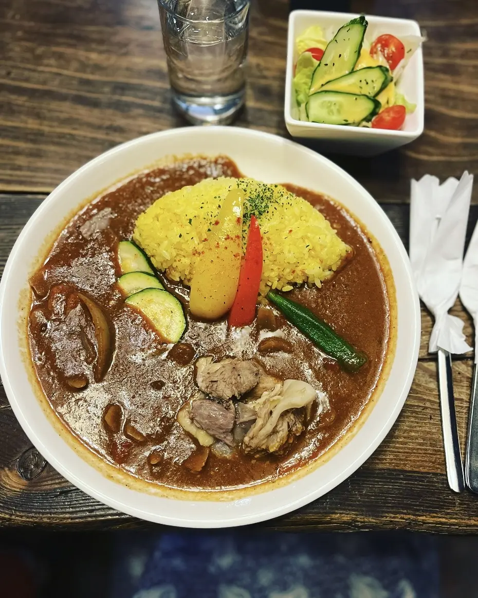 柄ワンピでプリンアラモード＆神保町カレーの画像_3