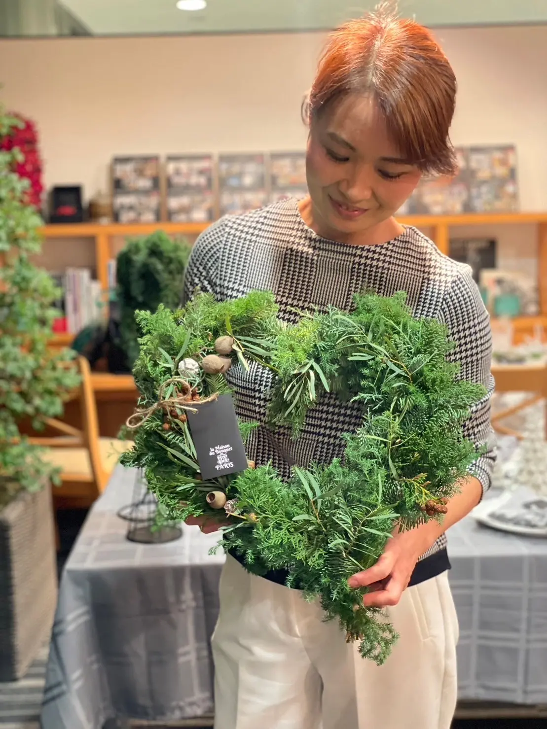 二子玉川でパリスタイルクリスマスリースのの画像_17