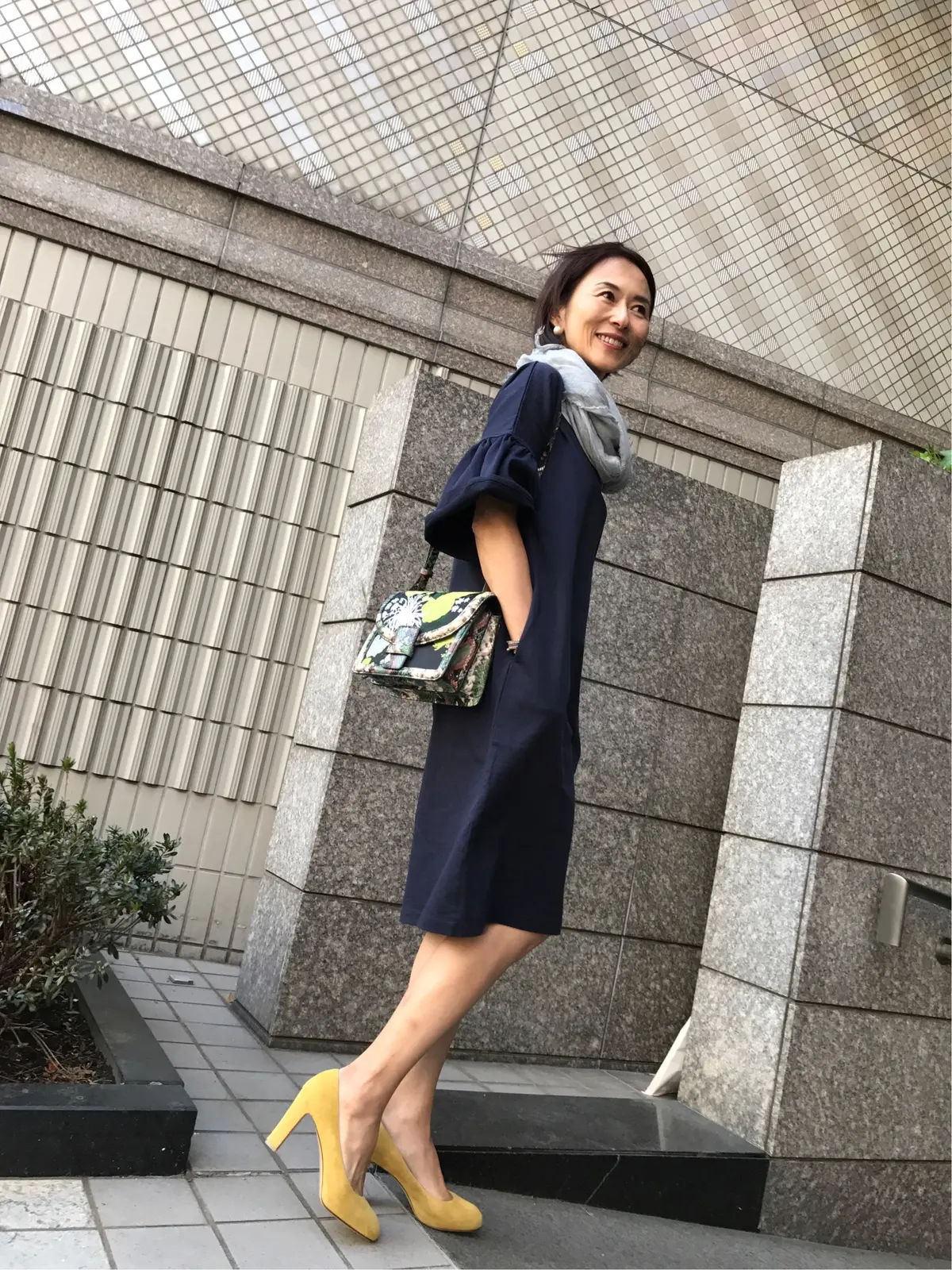 大人可愛いSACRAジャージーワンピースの画像_2