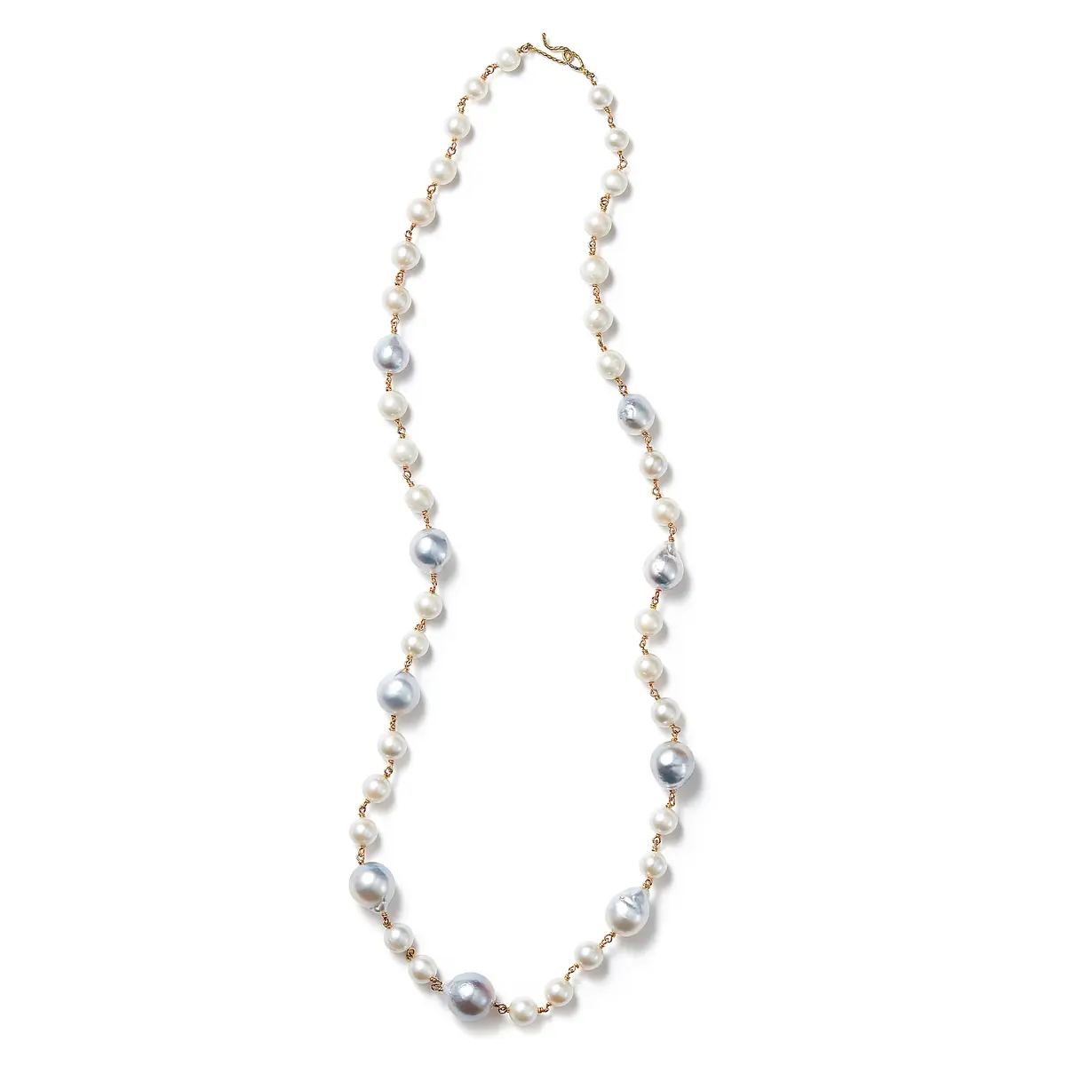 Bon Magique×eclat 【別注】白蝶パール ロングネックレス￥396,000