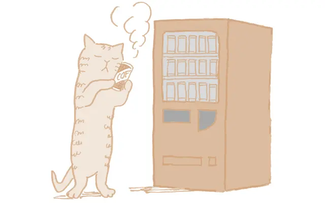 ほっぺたに温度刺激を加える