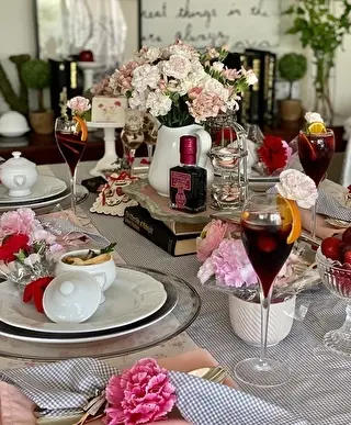 母の日がテーマのテーブルコーディネート