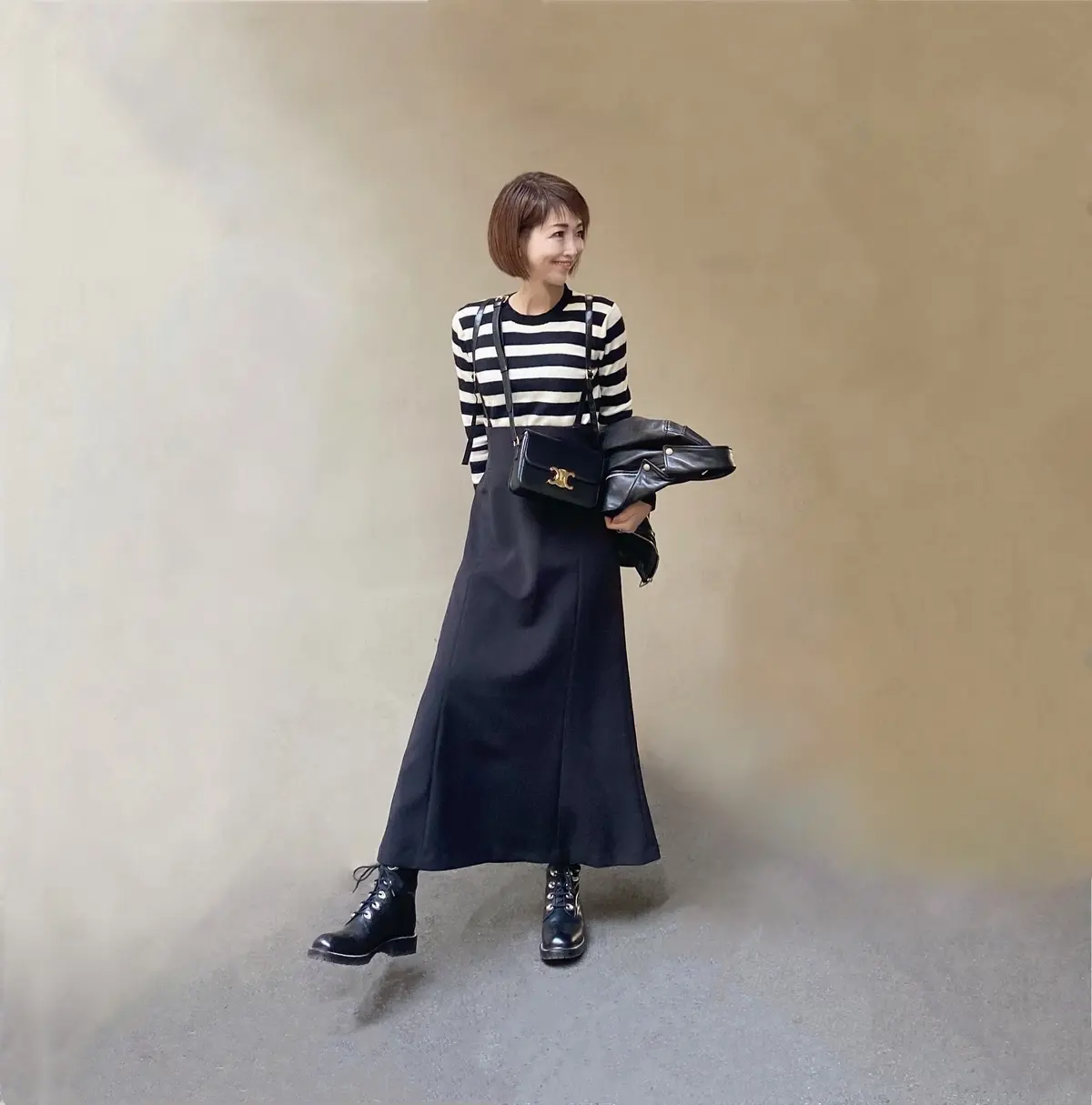 視線が集まる！アラフィーおしゃれブロガー『春のスカート』コーデ